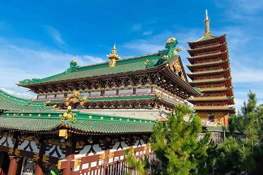 Kiến trúc mái vòm độc đáo ở chùa Minh Thành, Gia Lai.